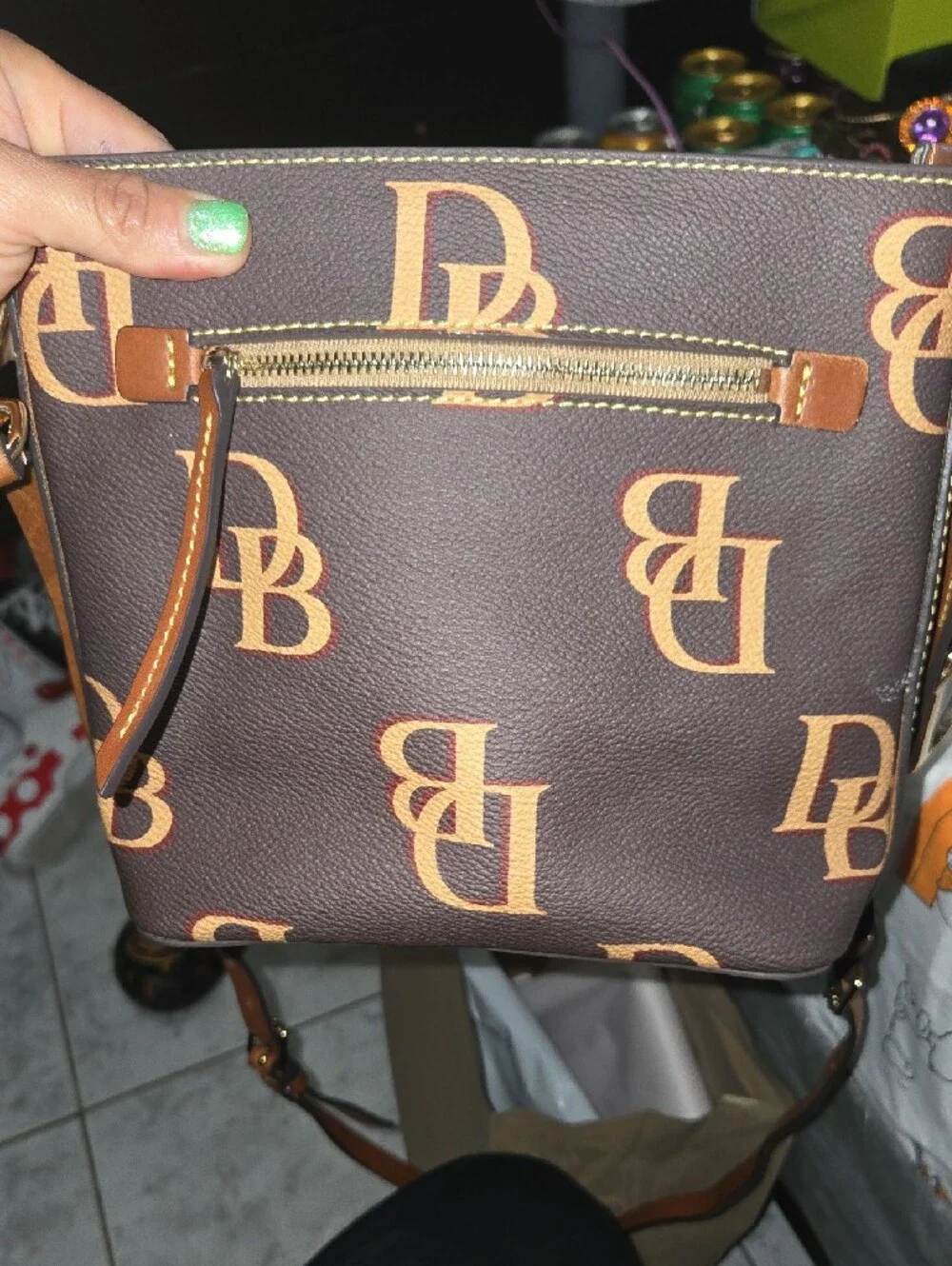 Dooney And Burke Brown and Tan Crossbody Bag - Picture 6 of 13